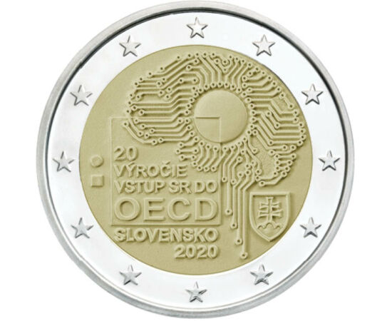 2 euro, OECD, 2020 Slovacia