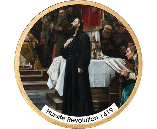 1 dolar, Răscoala husiţilor piese de colecţie