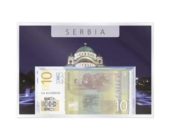 10, 20, 50, 100 dinari, 2005-2006 Serbia