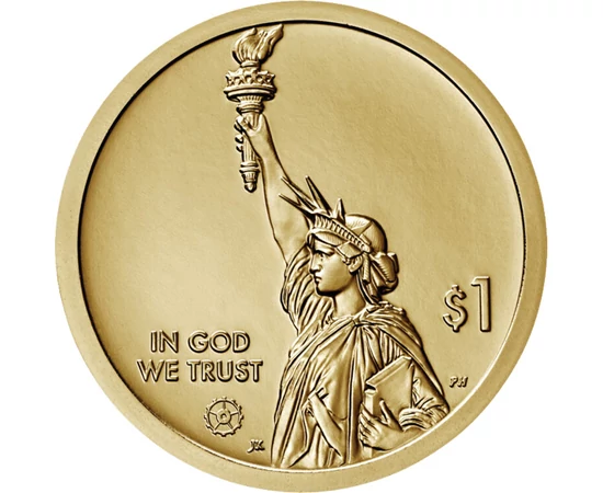 Inovatori americani - South Carolina, Septima Clark, 1 dolar, SUA, 2020