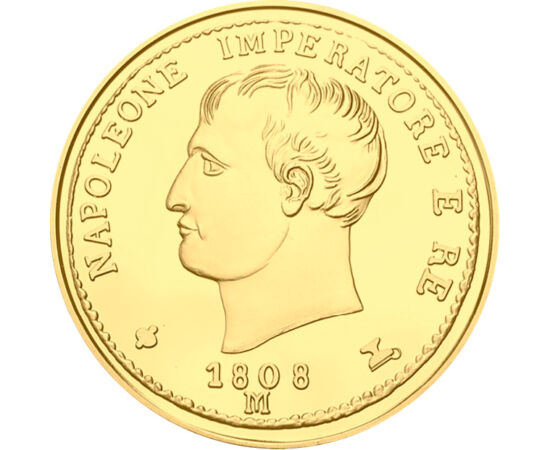 20 lire, Napoleon I, repl.,1808 Italia