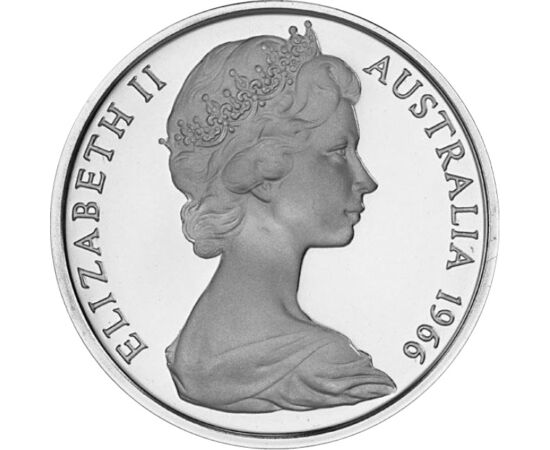 10 cenţi, Elisabeta II,1966-1984 Australia