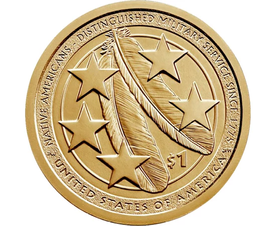 1dolar,Nativ-Serv.militar, 2021 SUA