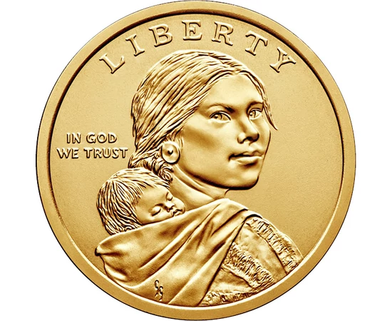 Program spaţial Apollo - Dolari indieni, 1 dolar, SUA, 2019