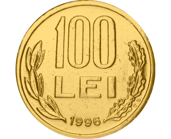  100 lei,Mihai Viteazul,1991-96,aurit, România