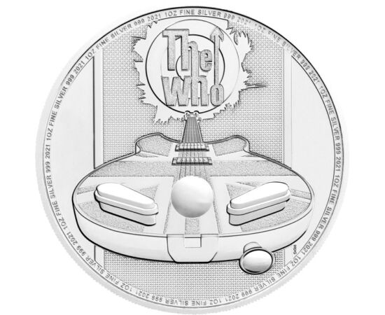 2 lire, Chitară, , greutate, argint de 999/1000, 31,1 g, Marea Britanie, 2021