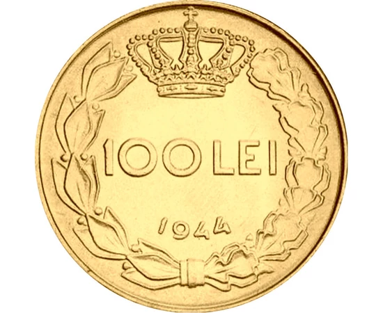  100 leiRegele Mihai I1943-44aurit România