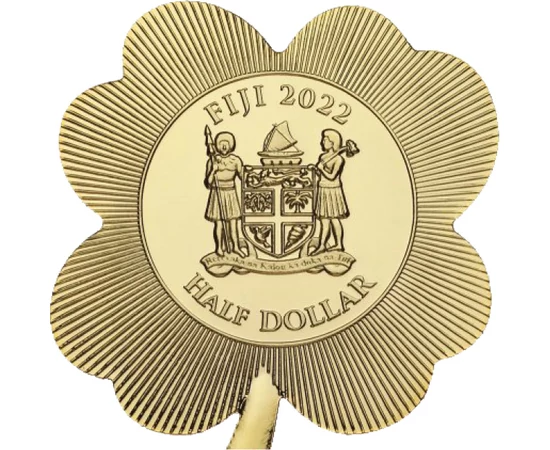 FJ/ 1/2 dolariTrifoi cu patru foi2022 Insulele Fiji