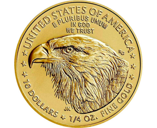 10 dolari, Vulturul, , greutate, aur de 917/1000, 8,48 g, SUA, 2021