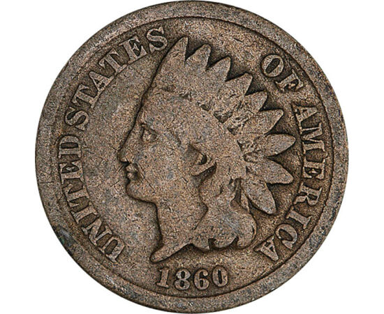1 cent, Cap de indian, , cupru, nichel, 4,67 g, SUA, 1860-1864