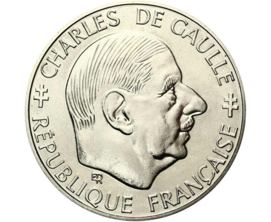  1 franc, Charles de Gaulle, 1988, Franţa