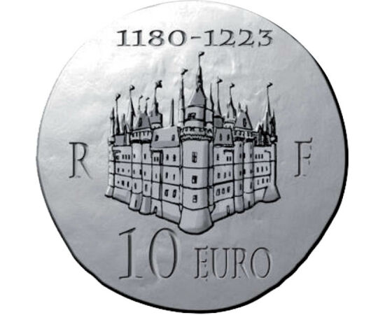  10 euro, Filip August, argint, 2012, Franţa