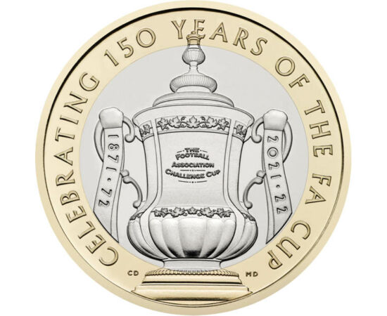 2 lire, Cupa FA, , cupru, nichel, 12 g, Marea Britanie, 2022