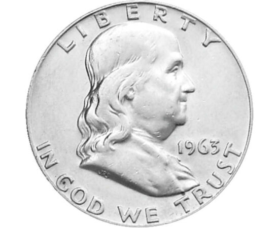  1/2 dolar,Benjamin Franklin,1948-63, SUA