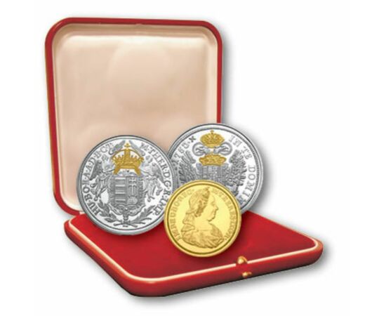 Taleri şi ducat, replici, set de 3 medalii, ambalat exclusiv