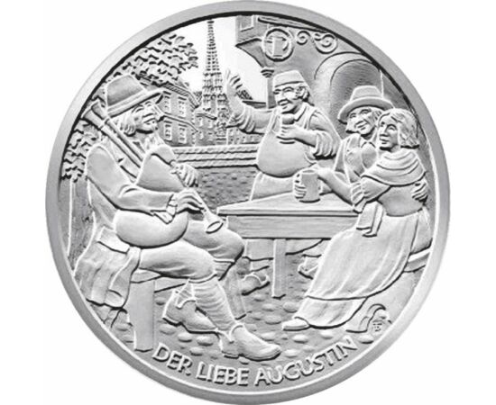  10 euro, Augustin, argint, 2011, Austria
