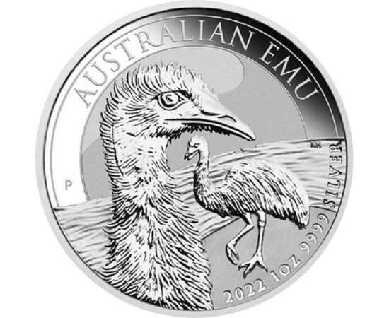 1 dolar, Emu, , greutate, argint de 999,9/1000, 31,1 g, Australia, 2022