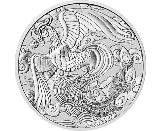 1 dolar, Pasărea Phoenix, argint de 999,9/1000, 31,1 g, Australia, 2022