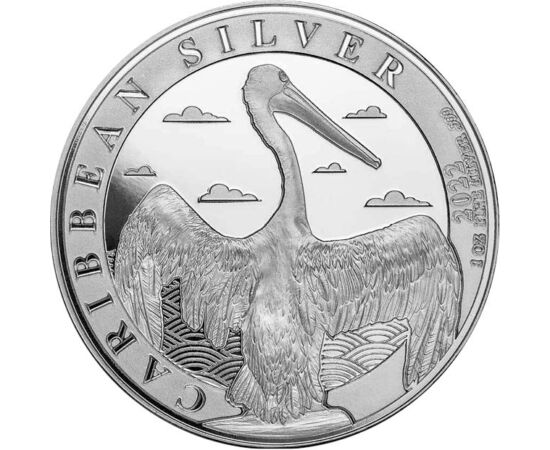 1 dolar, Pelic, argint de 999/1000, 31,1 g, Barbados, 2022