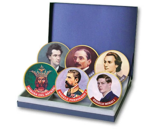 Mari domnitori români, set de 3 monede 