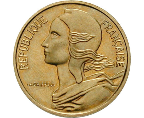  5 cenţi, 1966-2001, Franţa