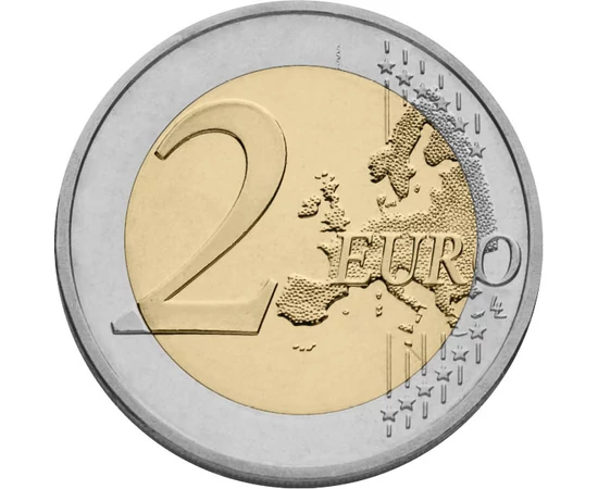 2 euro Harta UE  cupru nichel 852 g Vatican 2022