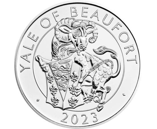 5 lire, Fiara Yale cu stemă, , cupru, nichel, 28,28 g, Marea Britanie, 2023