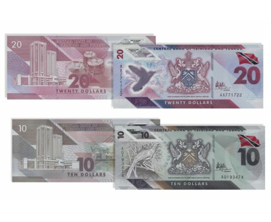 1, 5, 10, 20 dolari, ,  , 0, Trinidad şi Tobago , 2020