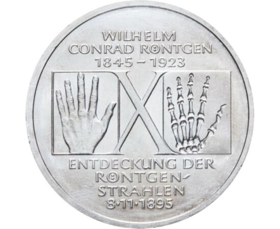  10 mărci, Wilhelm Conrad Röntgen, Germania