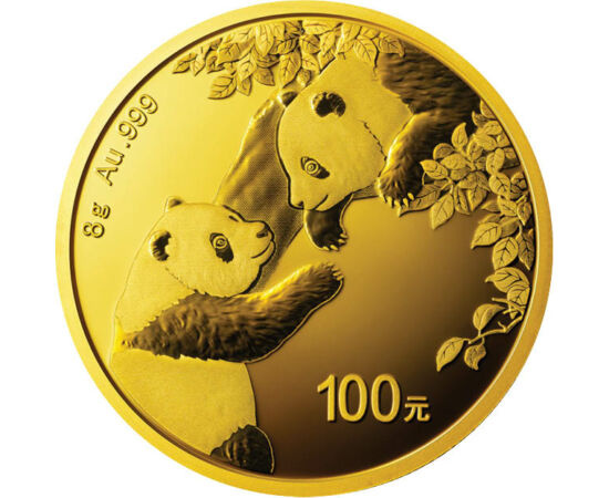 100 yuani, Templul cerului, , aur de 999/1000, 8 g, China, 2023