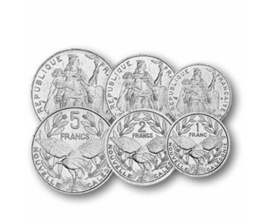 1, 2, 5, 10, 20, 50, 100 franci, ,  , 0, Noua Caledonie, 2006-2020