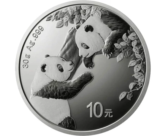 10 yuani, Ursuleţi panda, , argint de 999/1000, 30 g, China, 2023