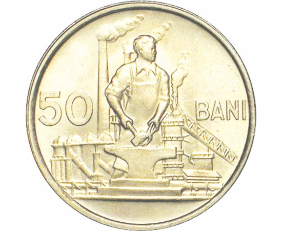  50 bani, România, 1955-56, România