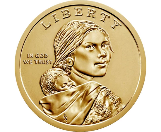 1 dolar Fată indiană cupru nichel 81 g SUA 2022