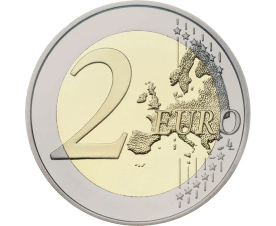 2 euro Harta UE  cupru nichel 85 g Vatican 2022