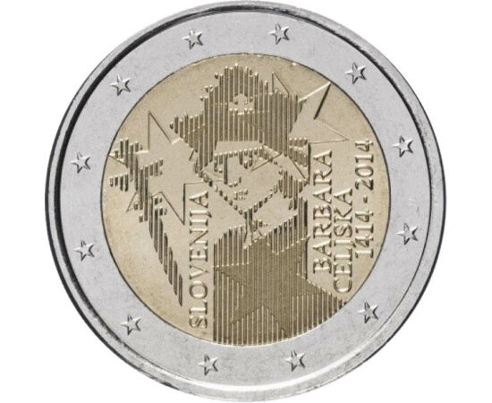  2 euro, Barbara de Celjea, 2014, Slovenia