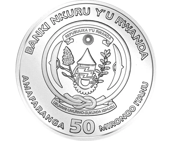  50 franci Okapi Ag 2021 Ruanda