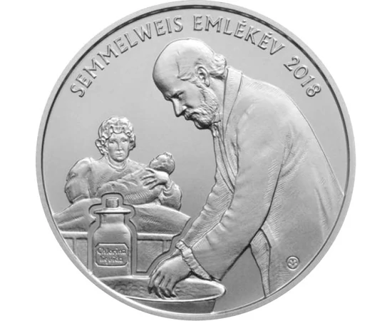 2000 forinţi, Semmelweis, , ţara, cupru, nichel, 30,8 g, Ungaria, 2018
