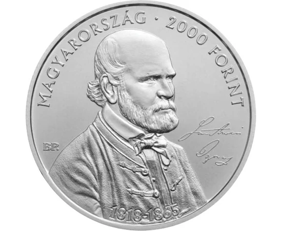 2000 forinţi Motiv Semmelweis inscripţii cupru nichel 308 g Ungaria 2018