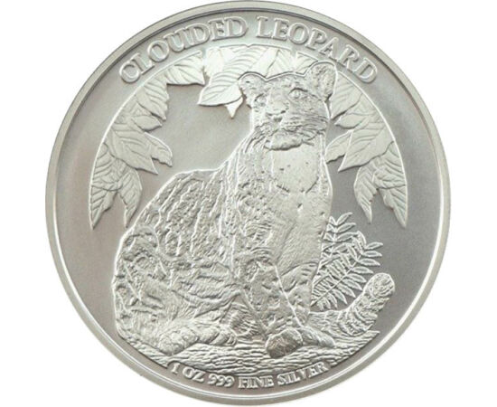 3000 riel, Ilustraţie leopard, argint de 999/1000, 31,1 g, Cambodgia, 2023