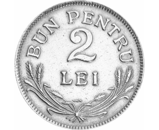  2 lei, Ferdinand I, 1924, România