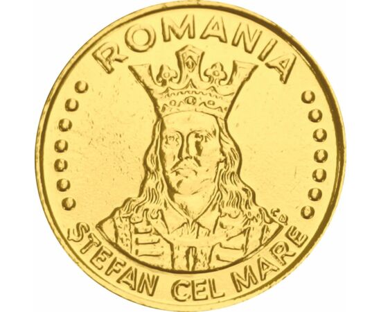  20 lei,Ştefan cel Mare,1991-96,aurit, România