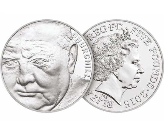  5 lire Churchill 2015 Marea Britanie