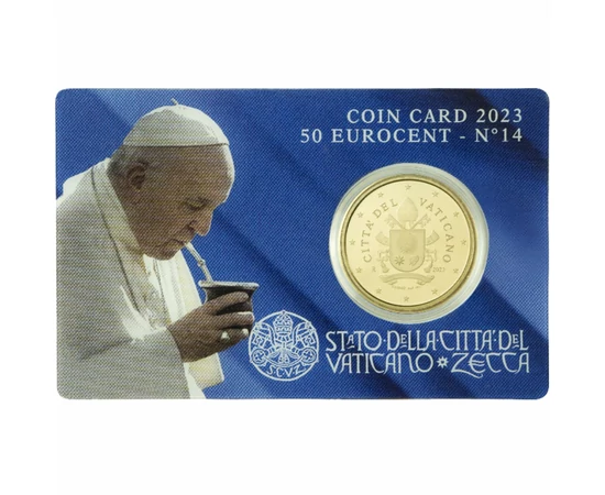 50 cenţi, Stemă, , cupru, nichel, 7,8 g, Vatican, 2023