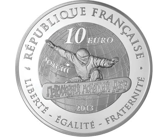  10 euro Snowboard Ag 2013 Franţa