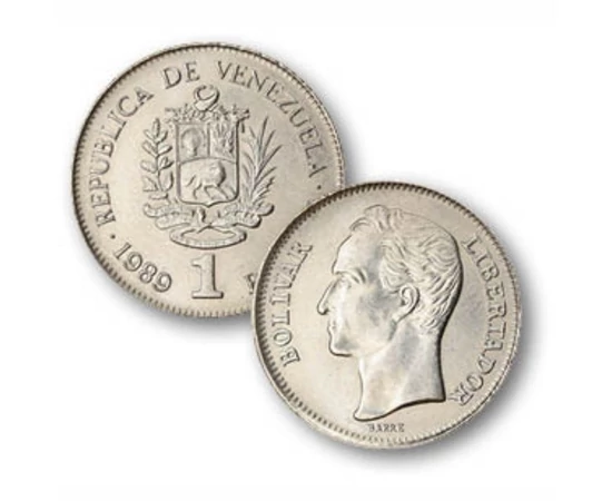 25 50 centimos 1 bolivar    0 Venezuela 1989-1990