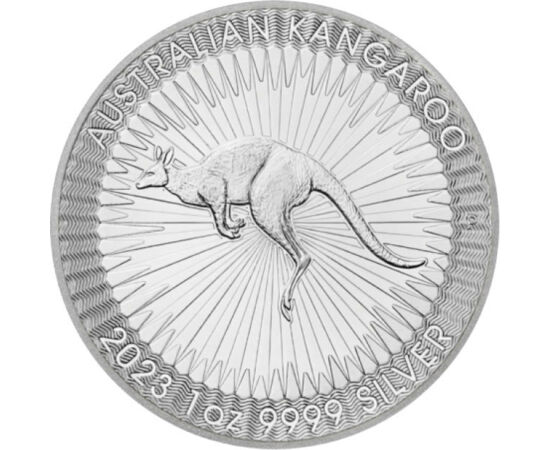 1 dolar, Cangurul, greutate, fineţe, val. nom., argint de 999,9/1000, 31,1 g, Australia, 2023