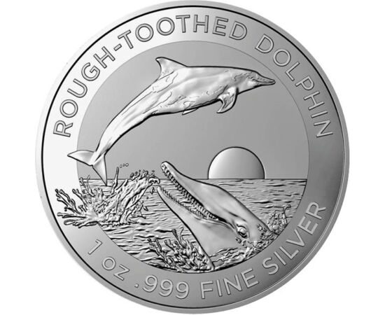 1 dolar, Delfini, argint de 999/1000, 31,1 g, Australia, 2023