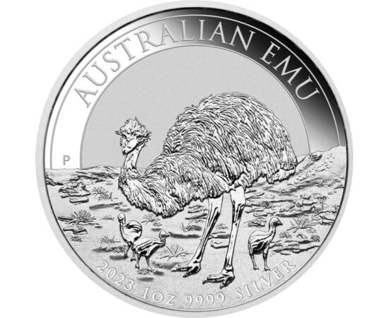 1 dolar, Emu, , greutate, argint de 999,9/1000, 31,1 g, Australia, 2023