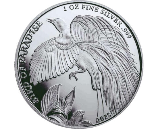1 kina, Pasărea paradisului, , argint de 999/1000, 31,1 g, Papua Noua Guinee, 2023
